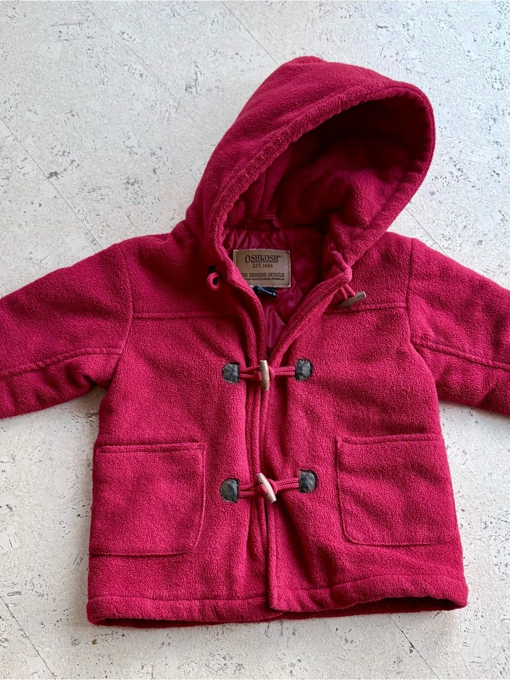 Oshkosh vintage toddler hooded fleece.